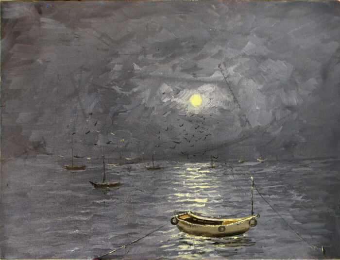 Moonlit Harbor
