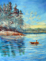 Lake painting
