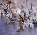Old City Landscape VII Original Oil Painting
