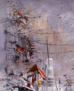 Old City Landscape VII Original Oil Painting